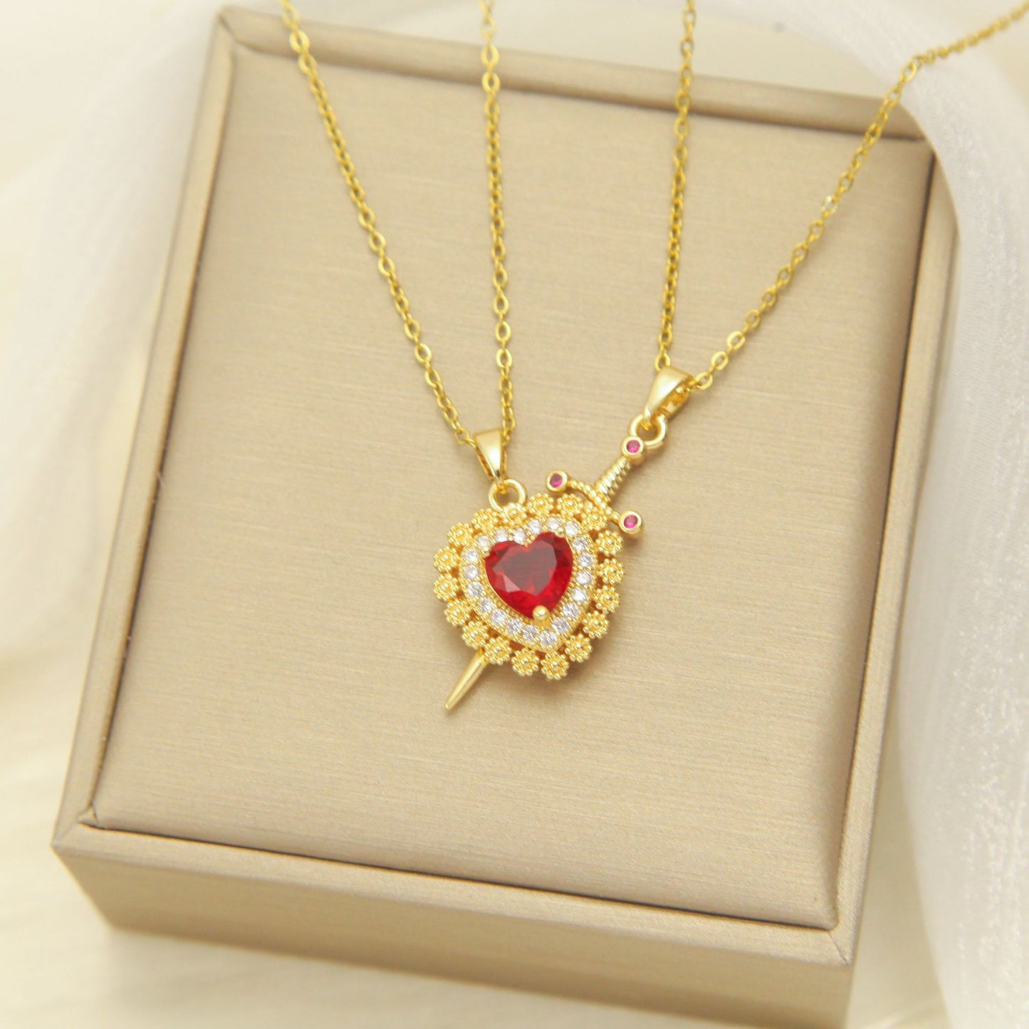 Heart Arrow Necklace