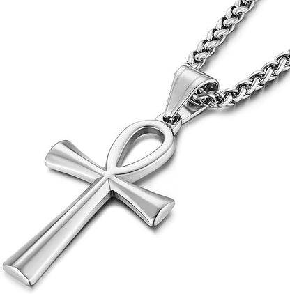 Stainless Steel Cross Pendant Necklace