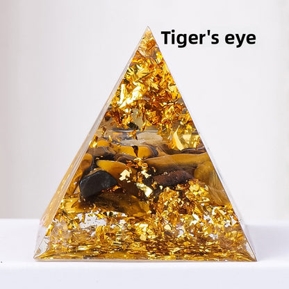 Gravel Resin Pyramid Ornament