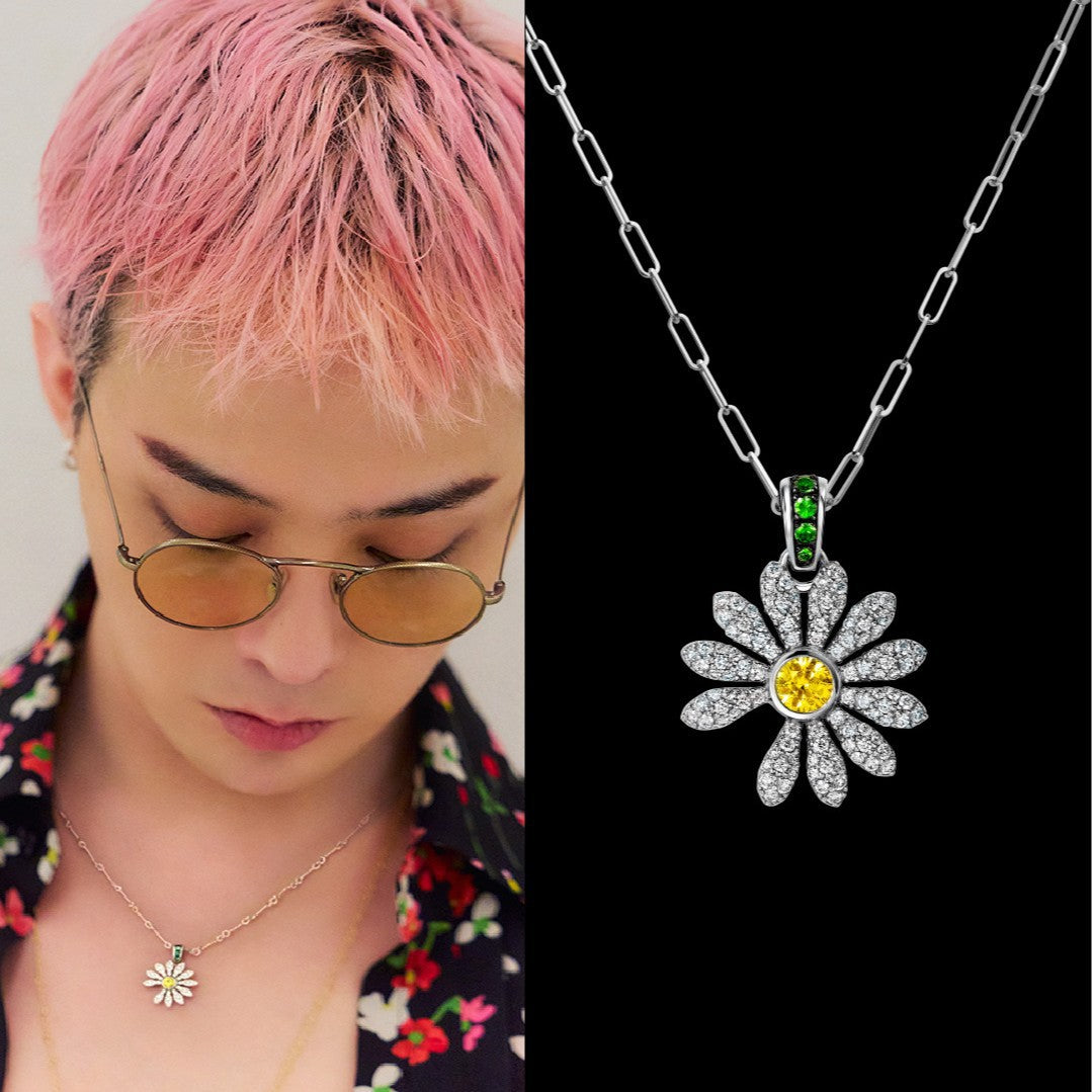 Daisy Diamond Pendant Necklace