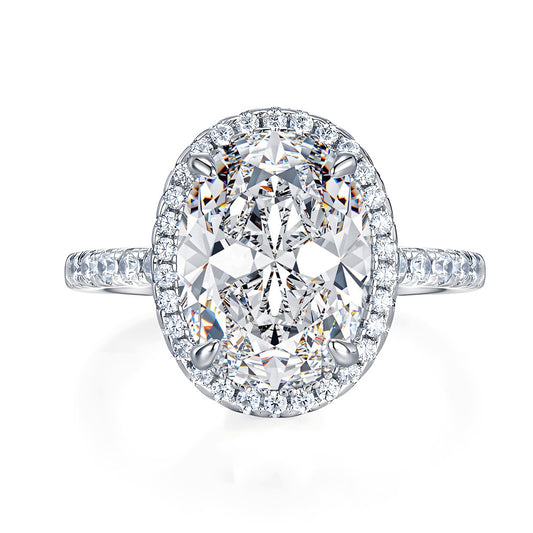 Moissanite Silver Ring
