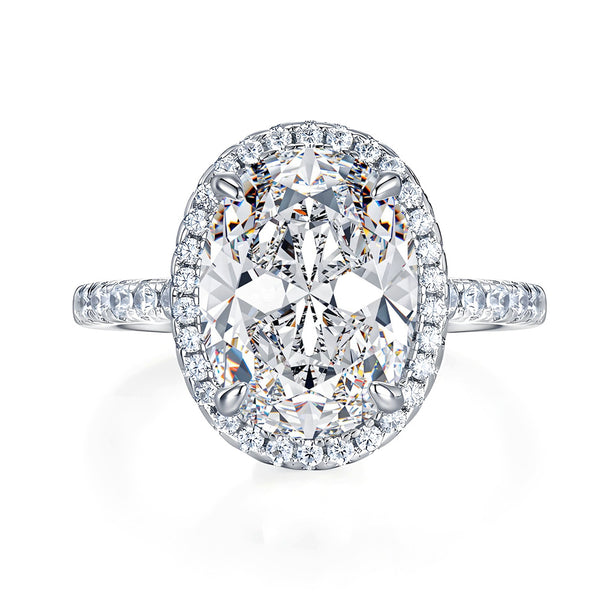 Moissanite Silver Ring
