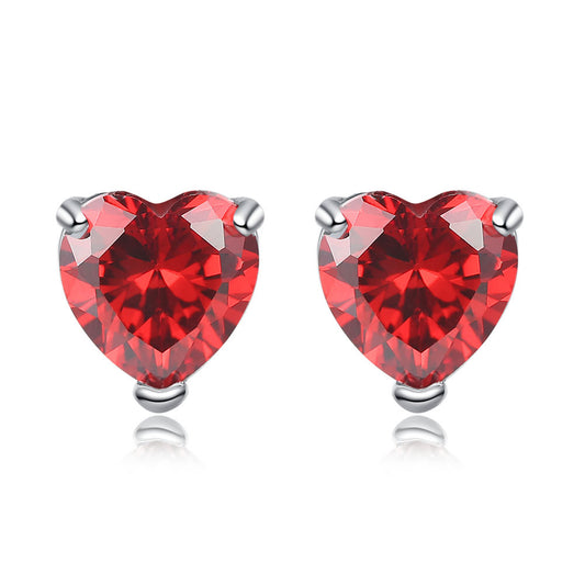 Versatile heart-shaped earrings