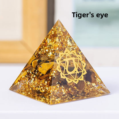 Gravel Resin Pyramid Ornament