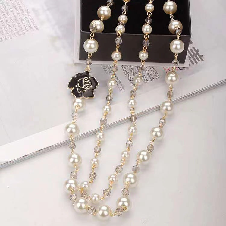 Handmade Beaded Pearl Necklace