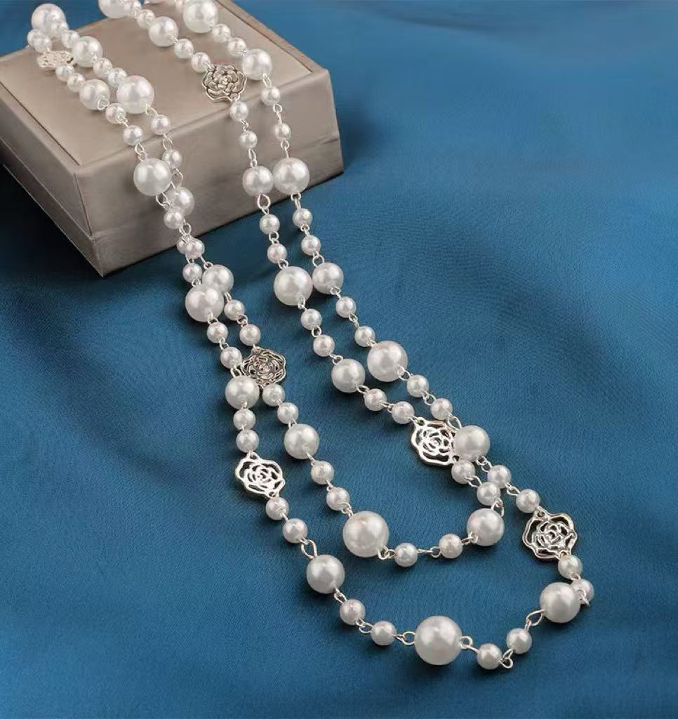 Handmade Beaded Pearl Necklace