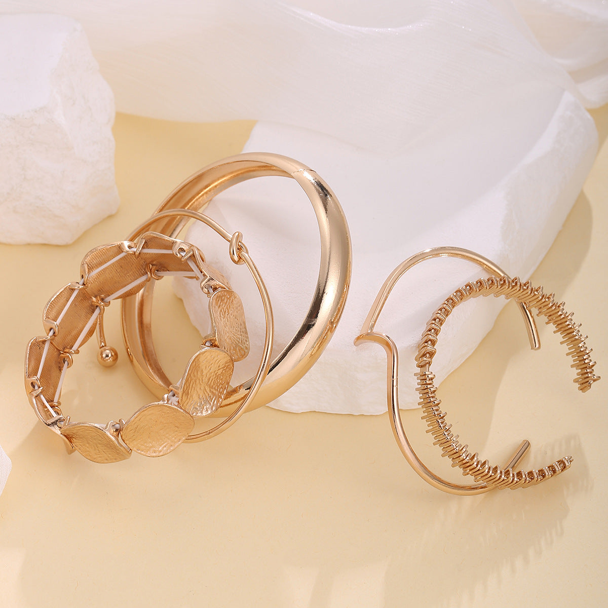 Geometric Stacking Bracelets