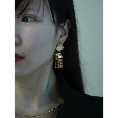 Falcon-head earrings
