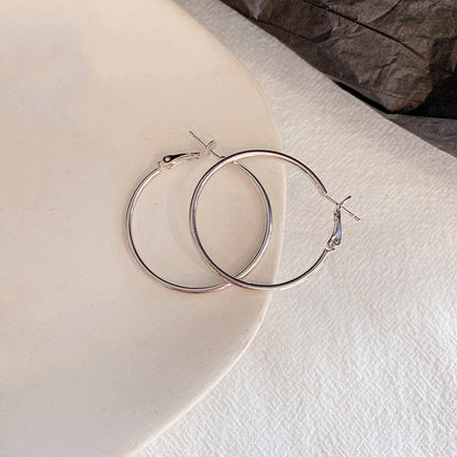 Hoop Earrings with 925 Silver Needle