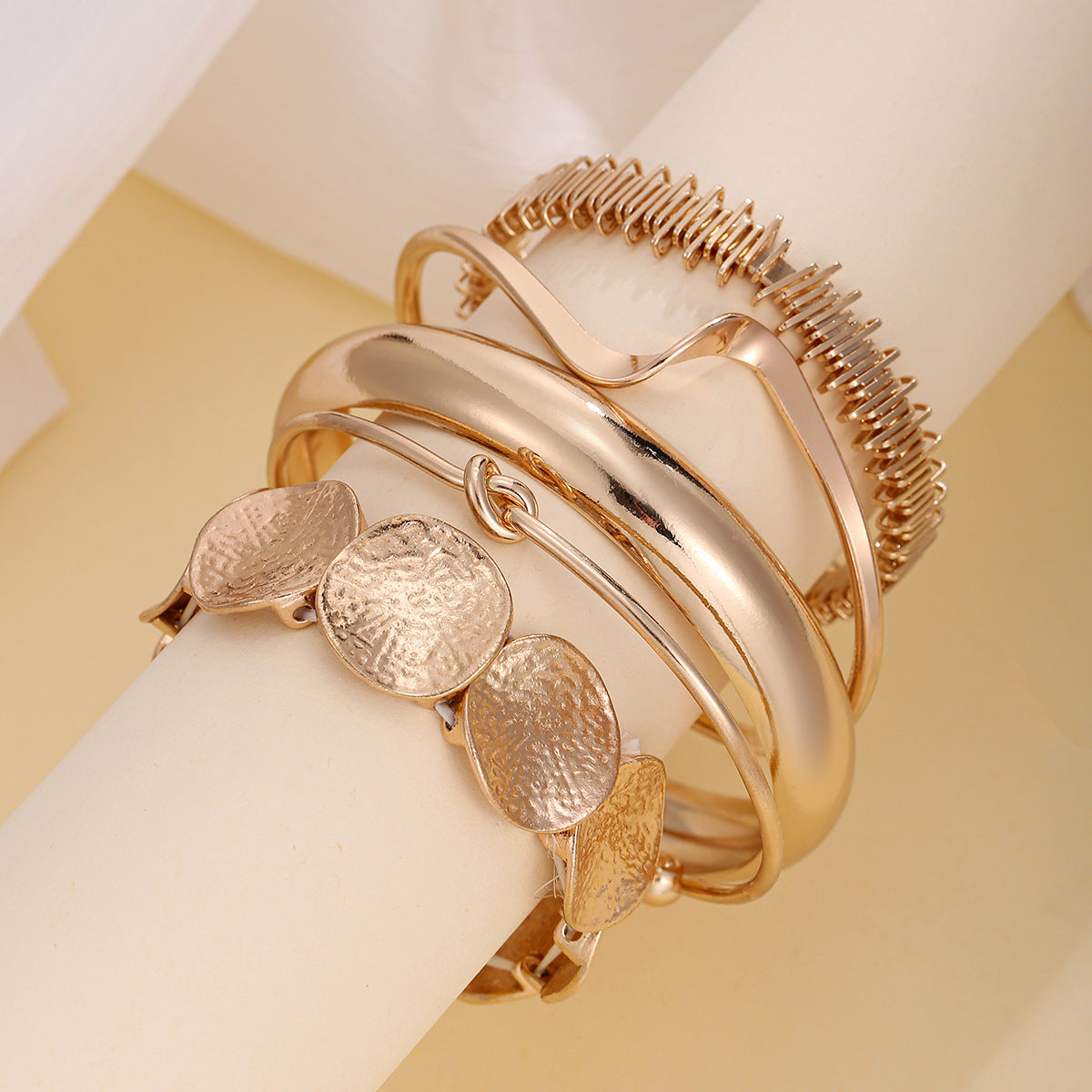 Geometric Stacking Bracelets