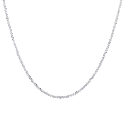 Fashion Simple Sparkling Necklace for Women Silver Color Clavicle Chain Choker Necklace Female Korean Wedding Party Jewelry Gift