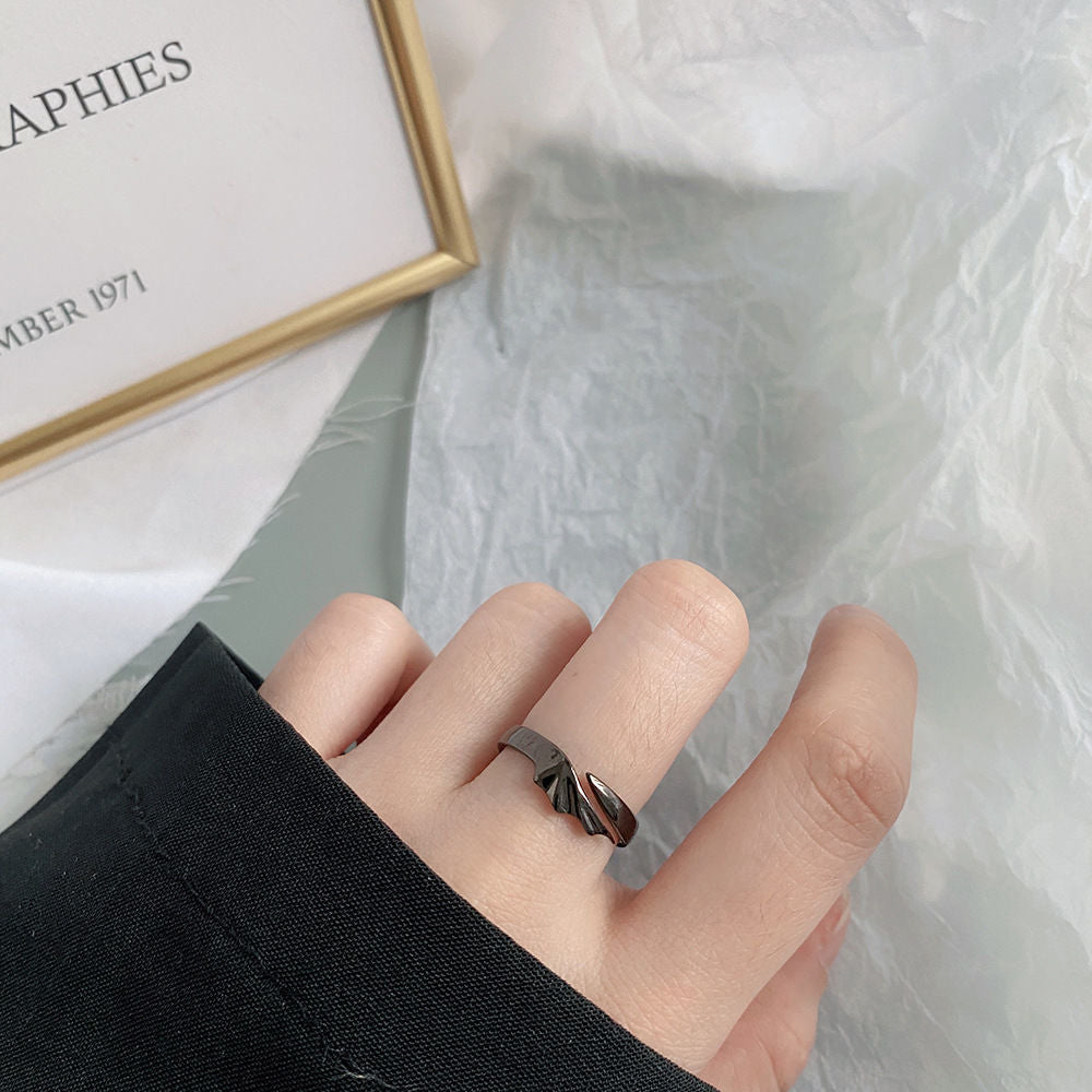 Angel Devil Wings Adjustable Open Ring Vintage Jewelry