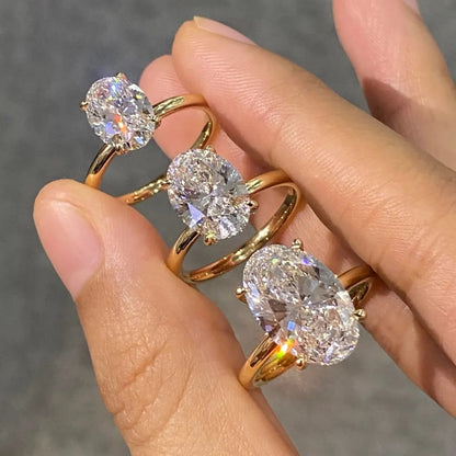 Oval Cut Cubic Zirconia Women Ring