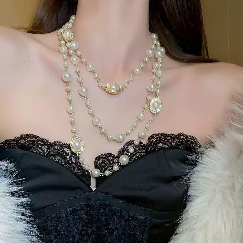 Handmade Beaded Pearl Necklace
