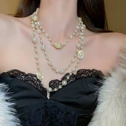 Handmade Beaded Pearl Necklace