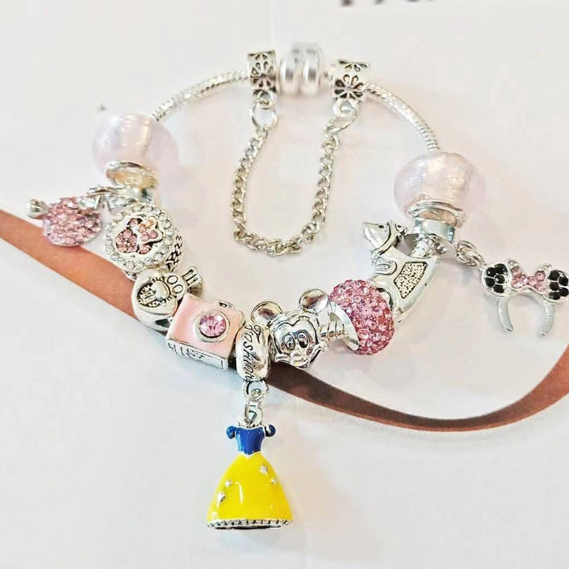 Elegant Floral Charm Bracelet for Women