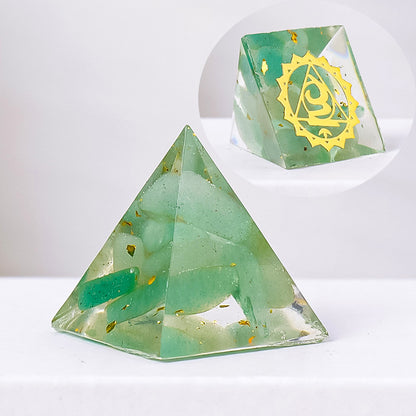 Gravel Resin Pyramid Ornament