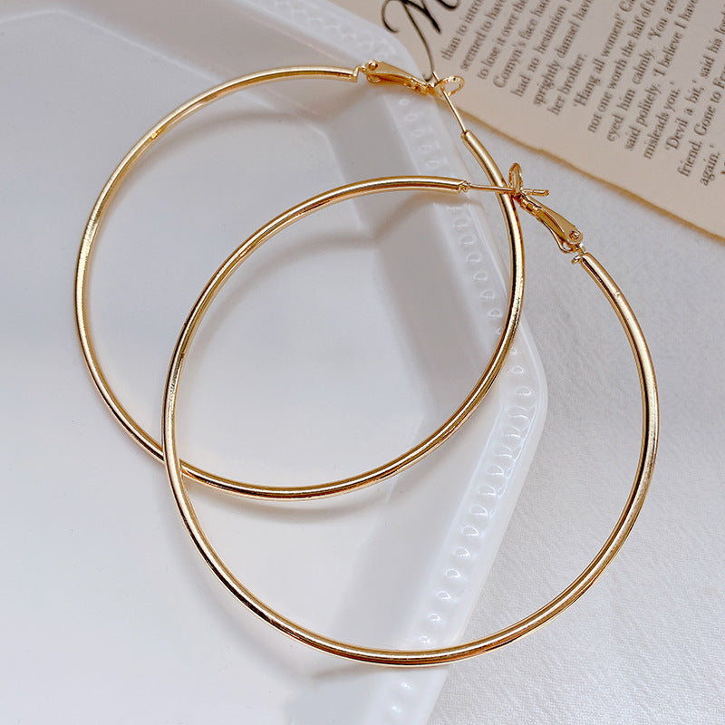 Hoop Earrings with 925 Silver Needle