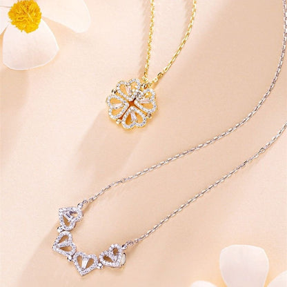 Four-Leaf Clover Heart Necklace