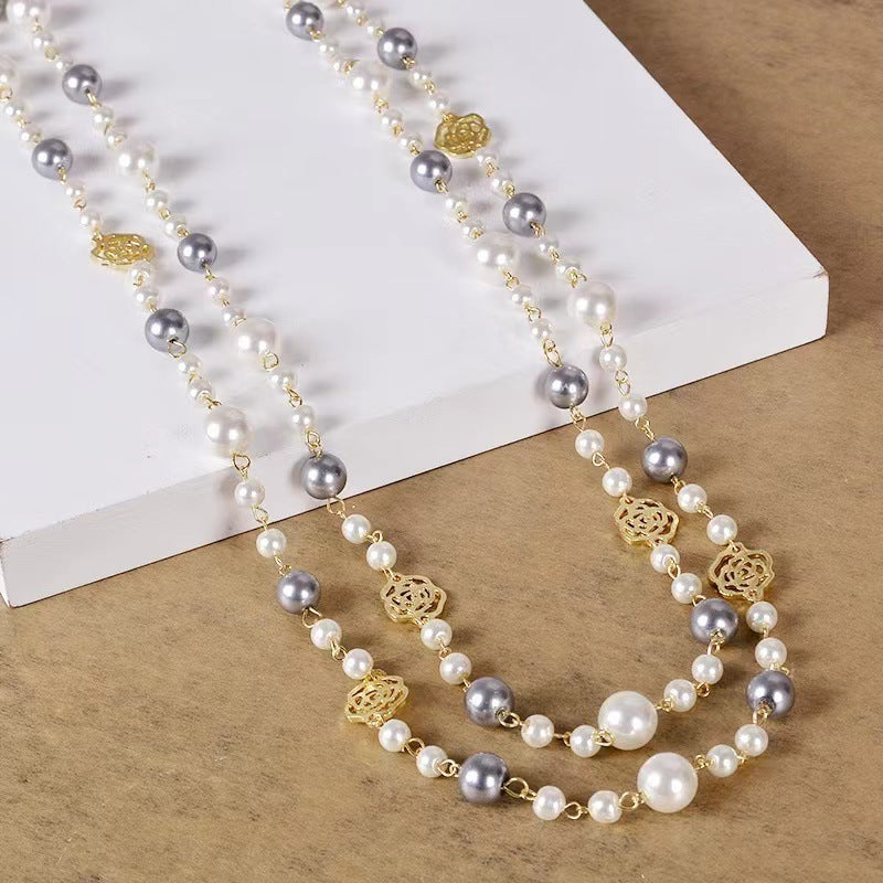 Handmade Beaded Pearl Necklace