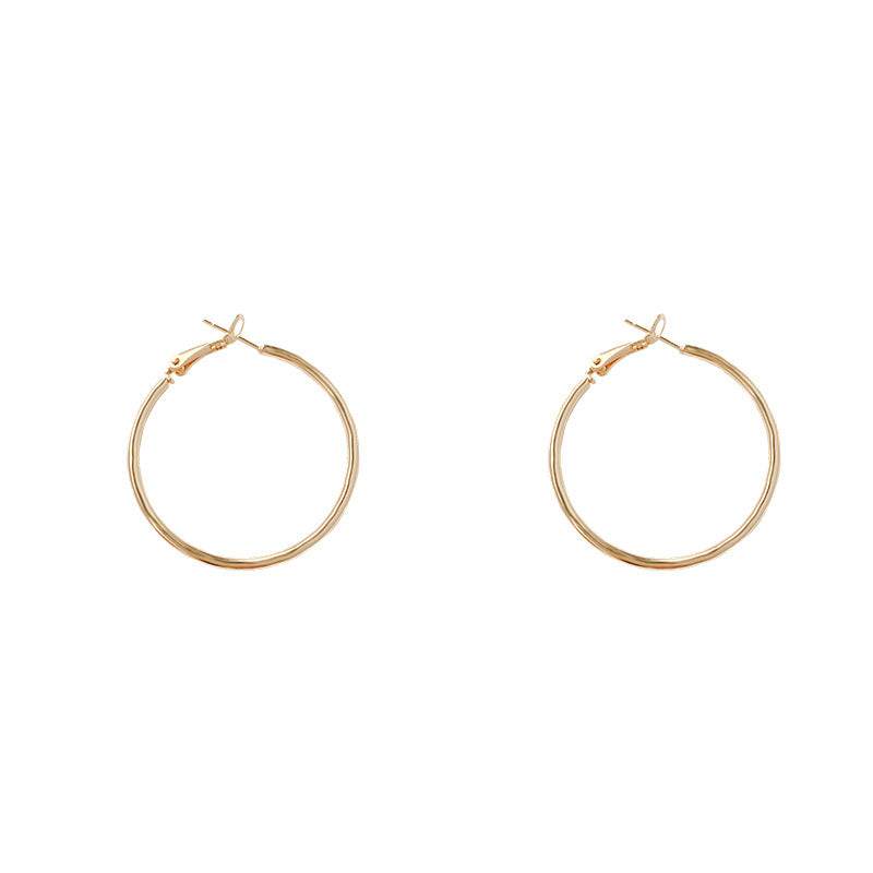Hoop Earrings with 925 Silver Needle