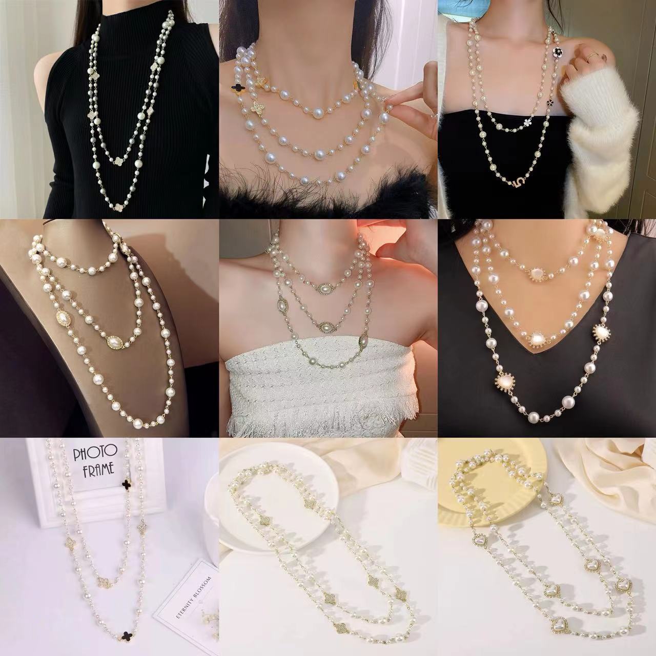 Handmade Beaded Pearl Necklace