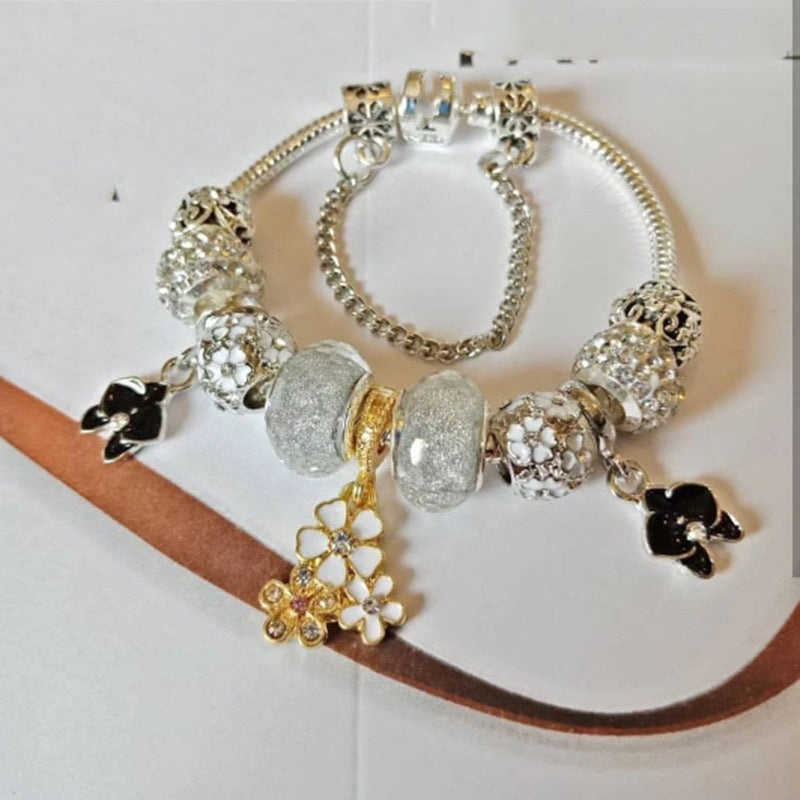 Elegant Floral Charm Bracelet for Women
