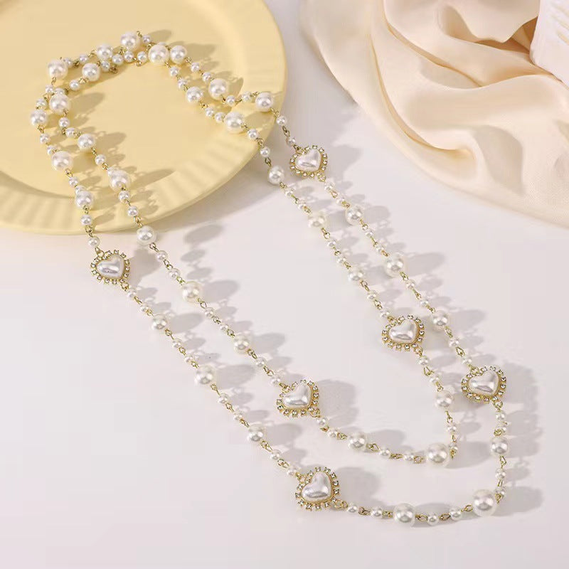 Handmade Beaded Pearl Necklace