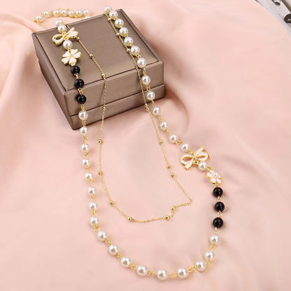 Handmade Beaded Pearl Necklace