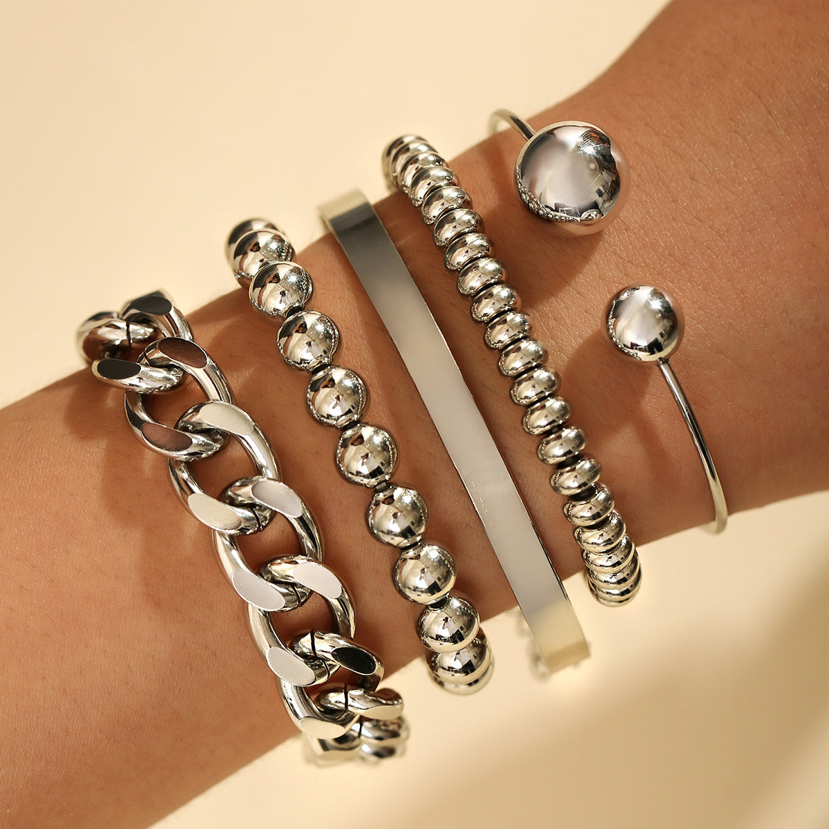Geometric Stacking Bracelets