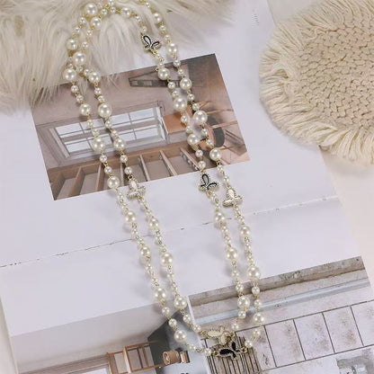 Handmade Beaded Pearl Necklace