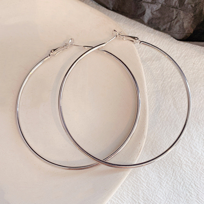 Hoop Earrings with 925 Silver Needle