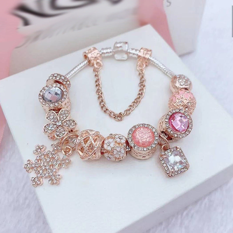 Elegant Floral Charm Bracelet for Women