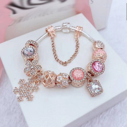 Elegant Floral Charm Bracelet for Women