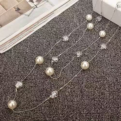 Handmade Beaded Pearl Necklace