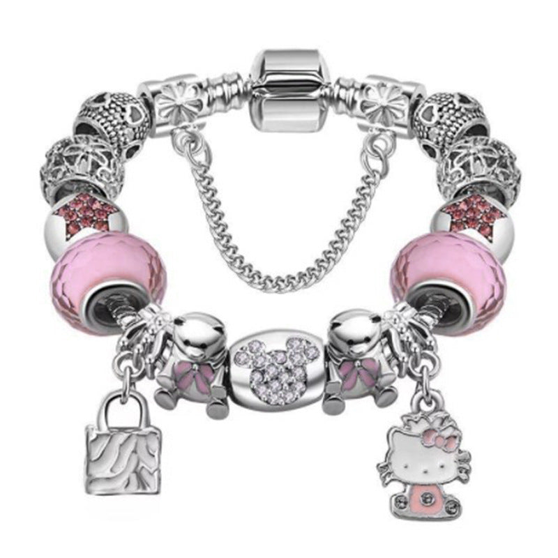 Elegant Floral Charm Bracelet for Women