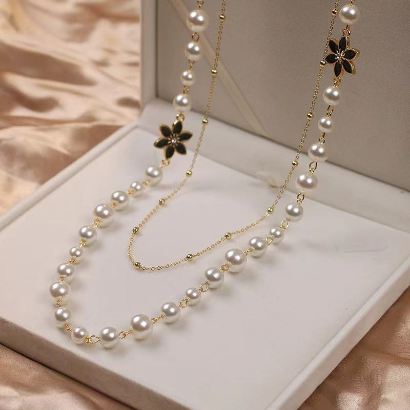 Handmade Beaded Pearl Necklace