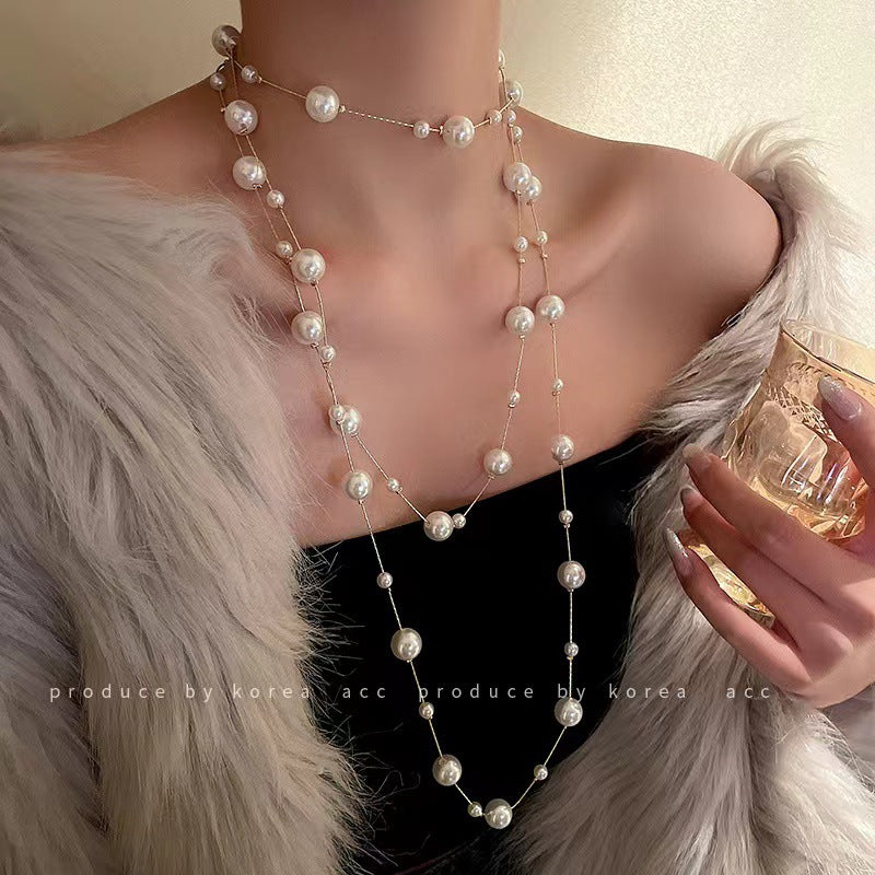 Handmade Beaded Pearl Necklace