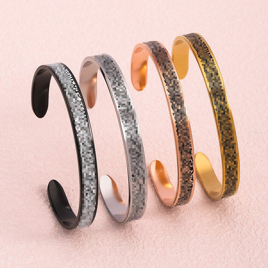 Arabic open bracelet