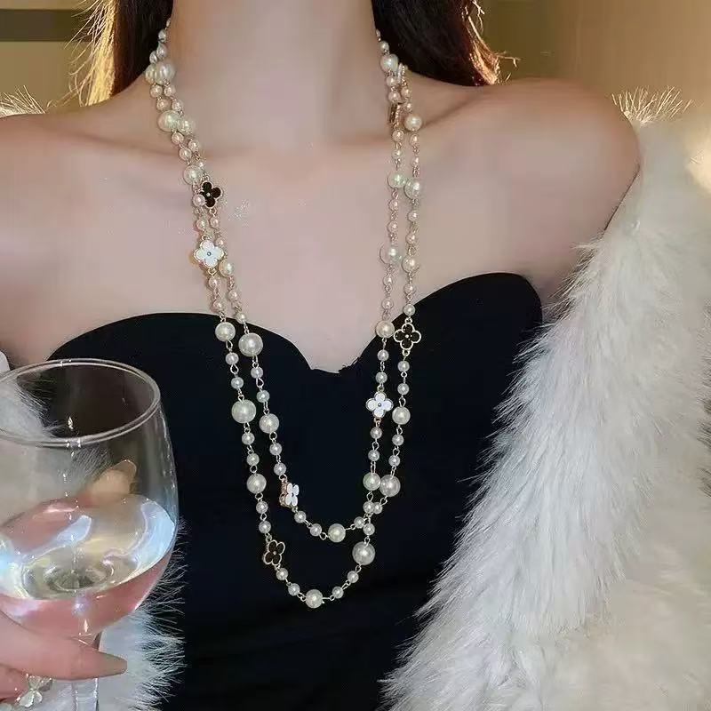Handmade Beaded Pearl Necklace