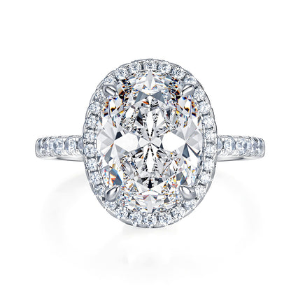 Moissanite Silver Ring