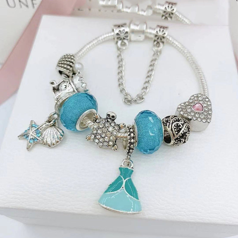 Elegant Floral Charm Bracelet for Women