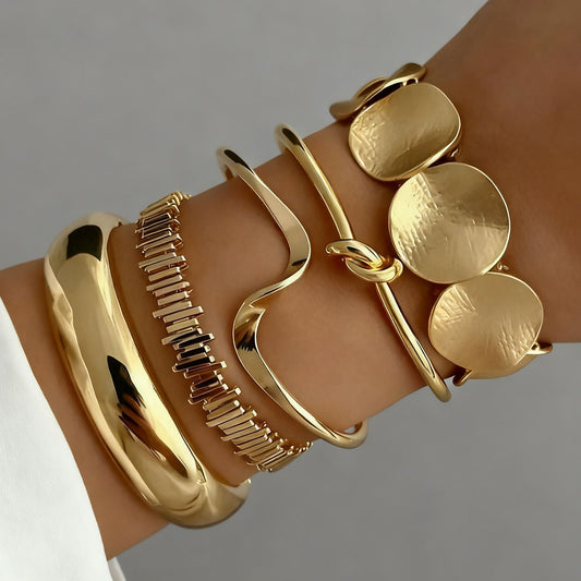 Geometric Stacking Bracelets