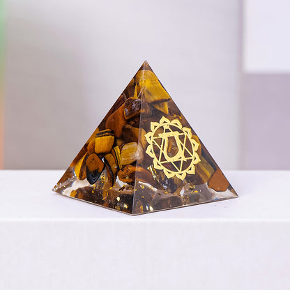 Gravel Resin Pyramid Ornament