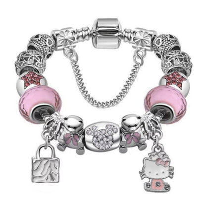 Elegant Floral Charm Bracelet for Women