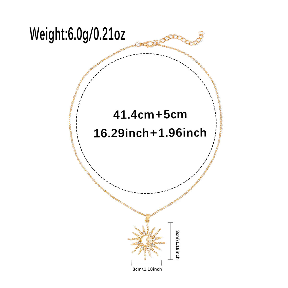 Gold Sun Necklace