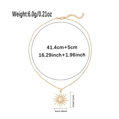 Gold Sun Necklace