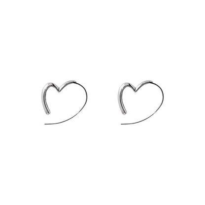 Contour Heart Earrings