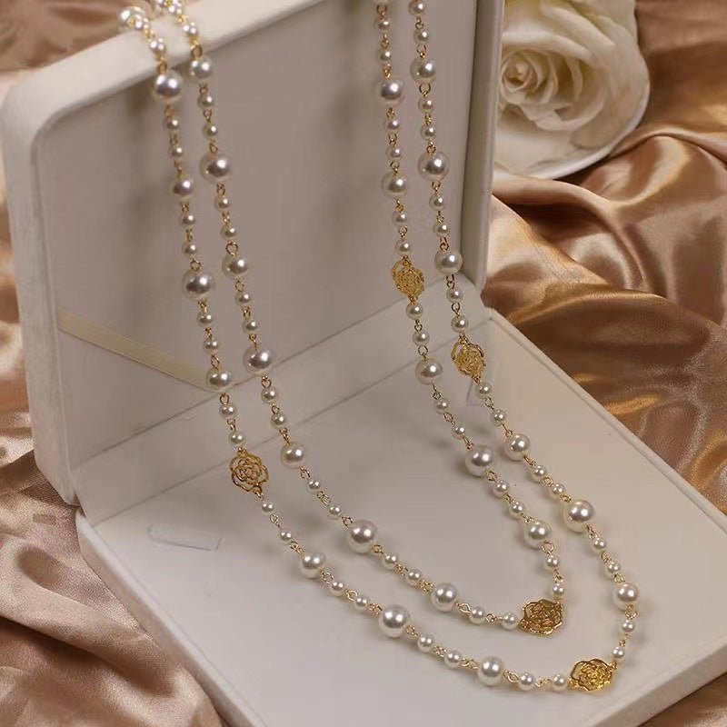 Handmade Beaded Pearl Necklace