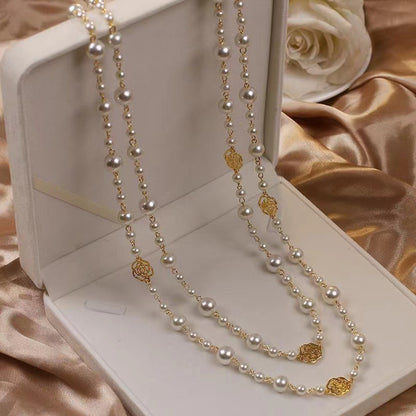 Handmade Beaded Pearl Necklace